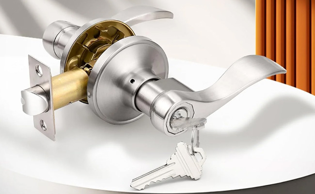 lever handle lock installation