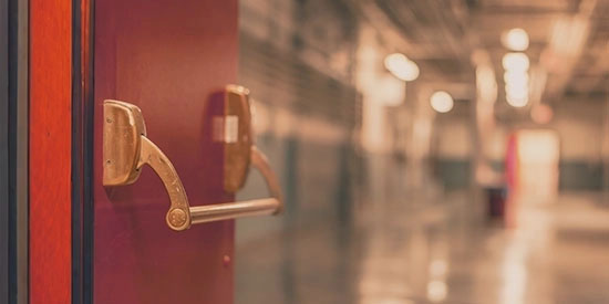 panic bar fire safety device