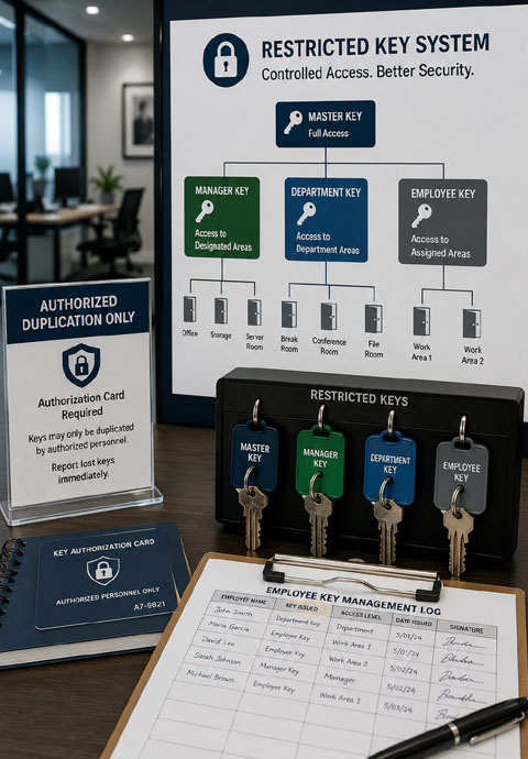 restricted key Employee Key Management